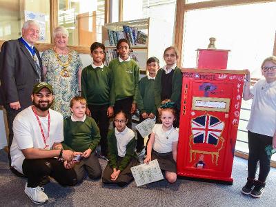 Pupils showcase Platinum Jubilee post boxes