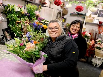 Julie McDowell, owner of Flowers by Julie McDowell 