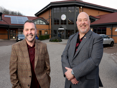 Paul McEldon, Chief Executive of the North East BIC and Councillor Graeme Miller, leader of Sunderland City Council