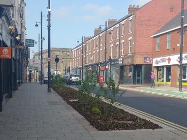 Holmeside Street rainwater gardens