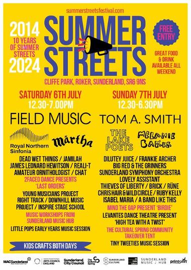 Summer Streets Line-Up 2024