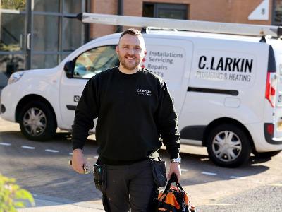 Chris Larkin, owner of C Larkin Plumbing & Heating