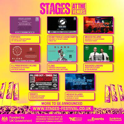 Stages: at the venues