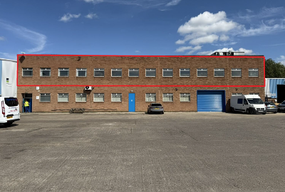 First floor office on Stephenson Industrial Estate