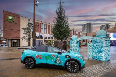 Nissan Leaf Christmas Tree